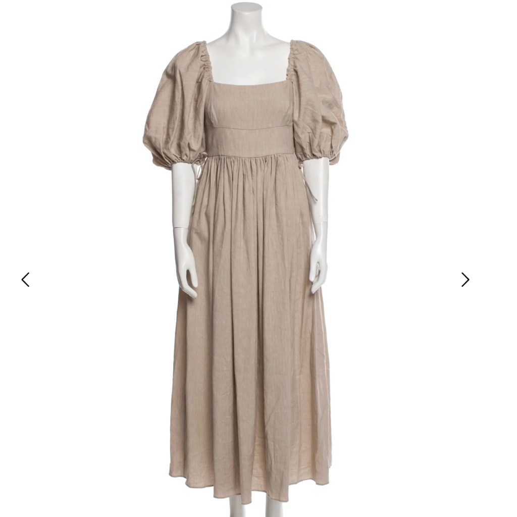 Matteau Square Neckline Long Dress M